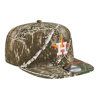 Houston Astros Realtree Camo Gray UV New Era 9FIFTY A-Frame Snapback Hat