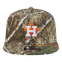 Houston Astros Realtree Camo Gray UV New Era 9FIFTY A-Frame Snapback Hat