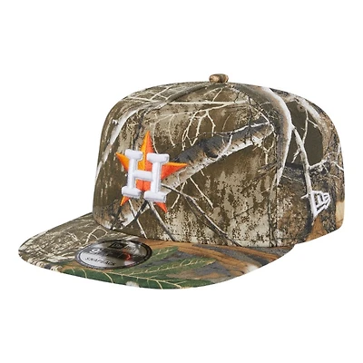 Houston Astros Realtree Camo Gray UV New Era 9FIFTY A-Frame Snapback Hat