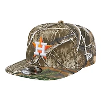 Houston Astros Realtree Camo Gray UV New Era 9FIFTY A-Frame Snapback Hat