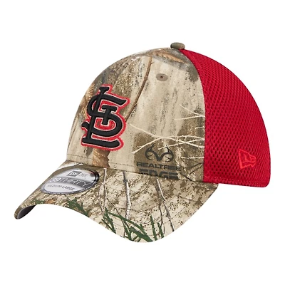 St. Louis Cardinals Realtree Camo and Red Gray UV New Era 39THIRTY Flex Hat