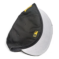Pittsburgh Pirates Black Roberto Clemente Team Logo Patch Gray UV New Era 59FIFTY Fitted Hat