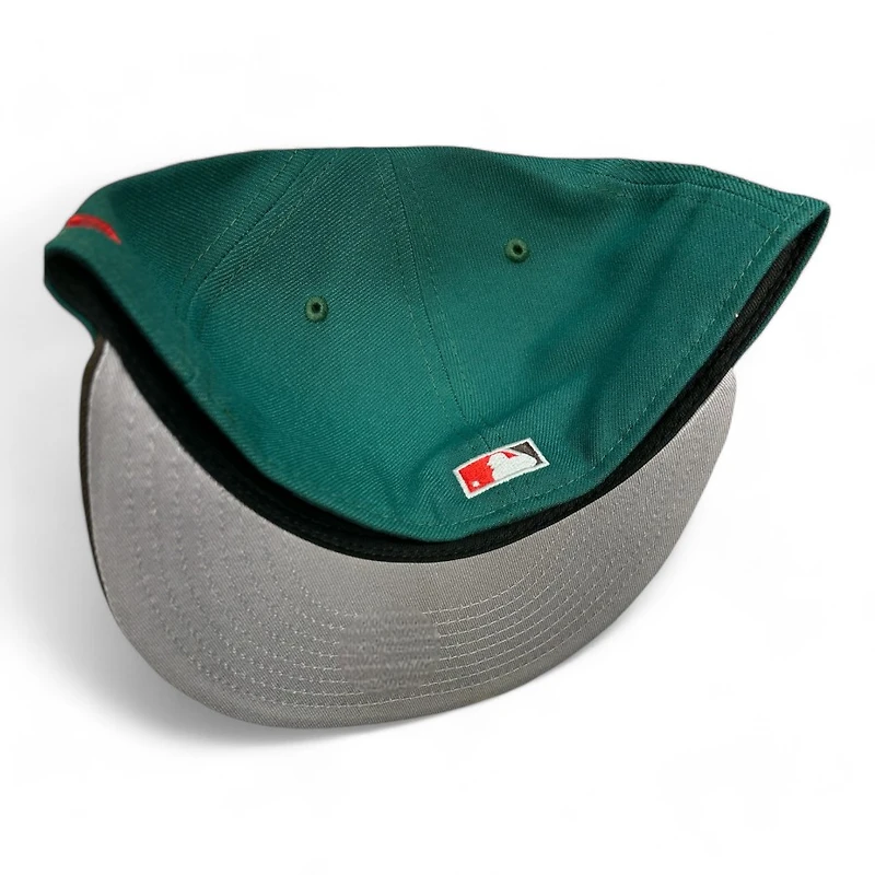 Atlanta Braves Green and Brown Two Tone 2000 ASG Patch Gray UV New Era 59FIFTY Fitted Hat