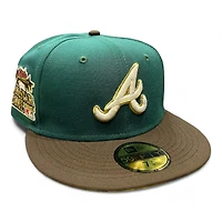 Atlanta Braves Green and Brown Two Tone 2000 ASG Patch Gray UV New Era 59FIFTY Fitted Hat