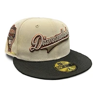 Arizona Diamondbacks Chrome and Black Two Tone 1998 Inaugural Patch Pink UV New Era 59FIFTY Fitted Hat