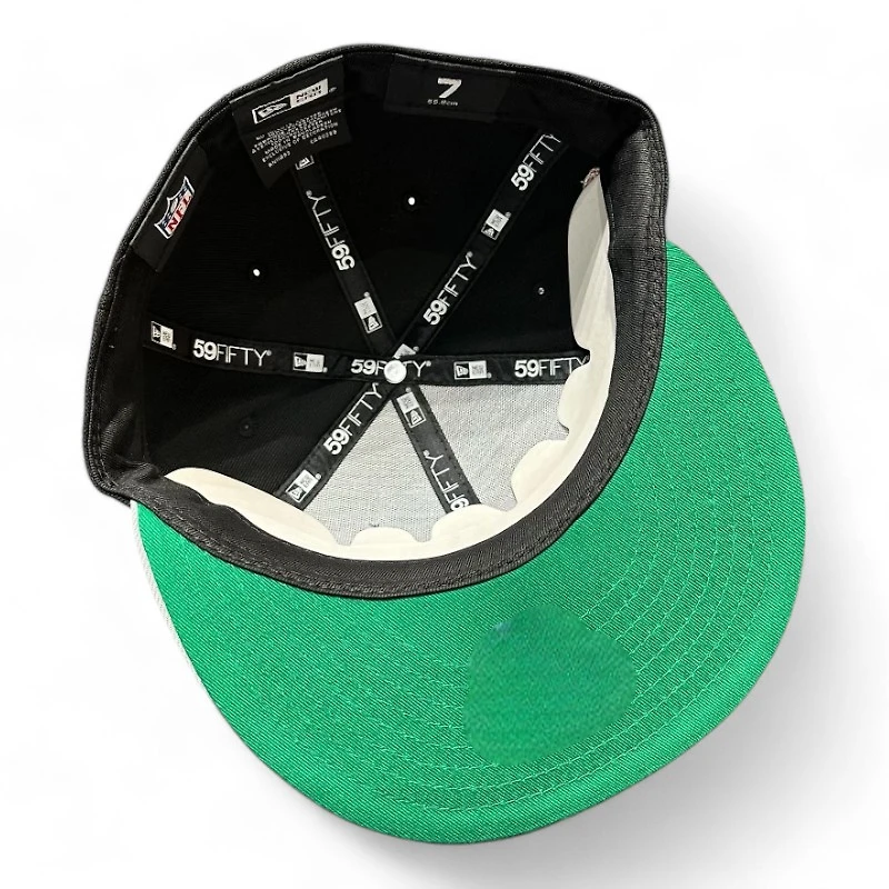 San Francisco 49ers Black and Gray Two Tone Pro Bowl Patch Green UV New Era 59FIFTY Fitted Hat