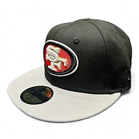 San Francisco 49ers Black and Gray Two Tone Pro Bowl Patch Green UV New Era 59FIFTY Fitted Hat