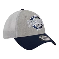 Dallas Cowboys Grey Heather Mesh Back New Era 39THIRTY Flex Fit Hat