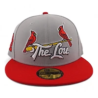 St. Louis Cardinals Gray "City Connect Remix" STL Patch UV New Era 59FIFTY Fitted Hat