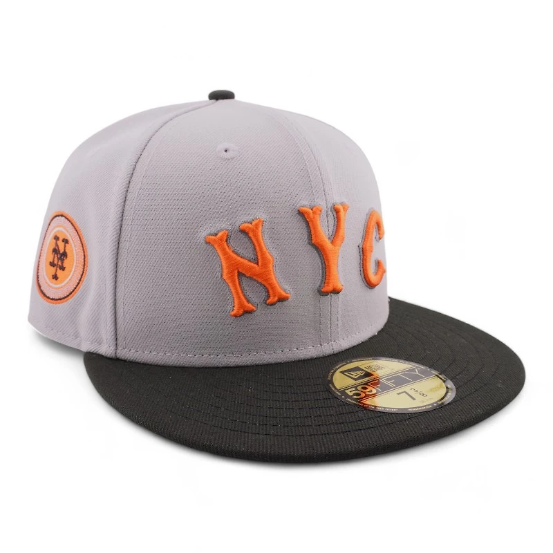 New York Mets Gray "City Connect Remix" Circle Patch UV Era 59FIFTY Fitted Hat