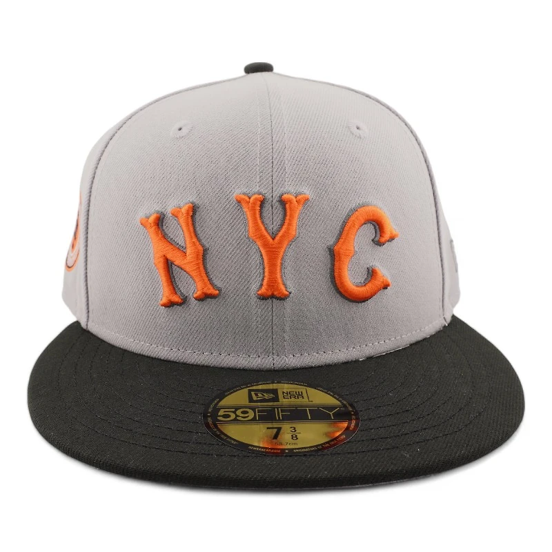 New York Mets Gray "City Connect Remix" Circle Patch UV Era 59FIFTY Fitted Hat