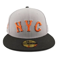 New York Mets Gray "City Connect Remix" Circle Patch UV Era 59FIFTY Fitted Hat