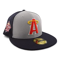 Los Angeles Angels Gray "City Connect Remix" 60th Anniversary Patch UV New Era 59FIFTY Fitted Hat