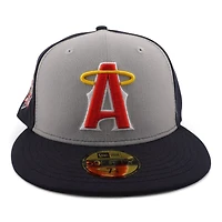 Los Angeles Angels Gray "City Connect Remix" 60th Anniversary Patch UV New Era 59FIFTY Fitted Hat