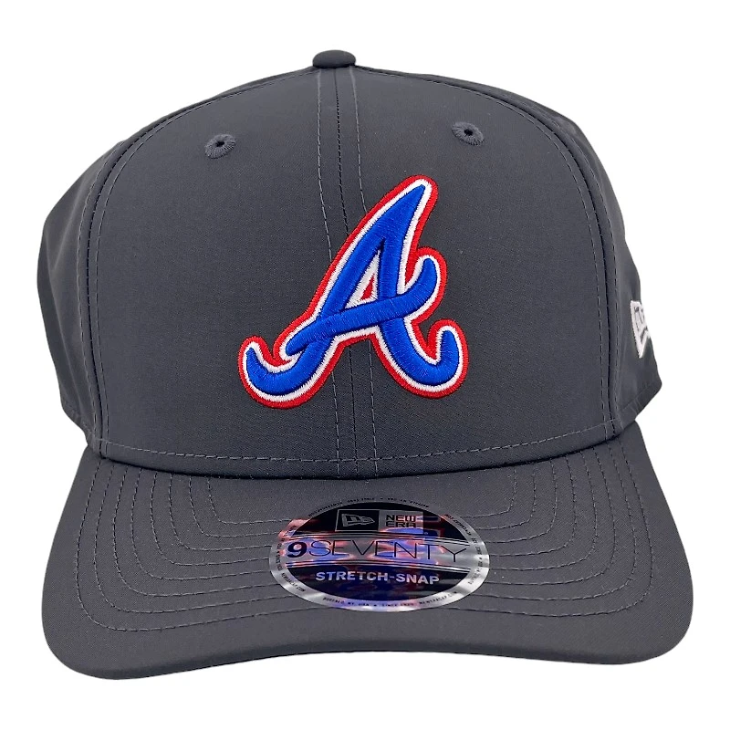Atlanta Braves Dark Gray New Era 9SEVENTY Stretch Snapback Hat