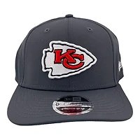 Kansas City Chiefs Dark Gray New Era 9SEVENTY Stretch Snapback Hat