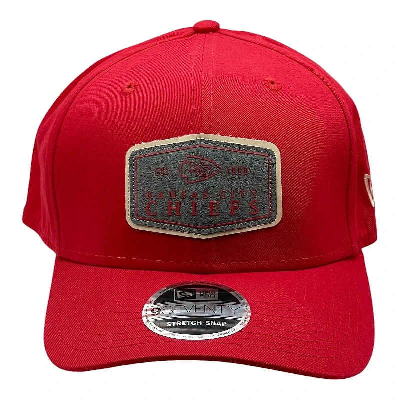 Kansas City Chiefs Red Labeled New Era 9SEVENTY Stretch Snapback Hat