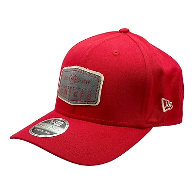 Kansas City Chiefs Red Labeled New Era 9SEVENTY Stretch Snapback Hat