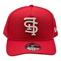 St. Louis Cardinals Red and White Upside Down Logo New Era A-Frame 9FORTY Snapback Hat