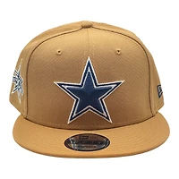 Dallas Cowboys Brown and Navy 50th Patch Gray UV New Era 9FIFTY Snapback Hat