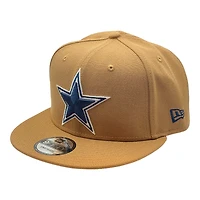 Dallas Cowboys Brown and Navy 50th Patch Gray UV New Era 9FIFTY Snapback Hat