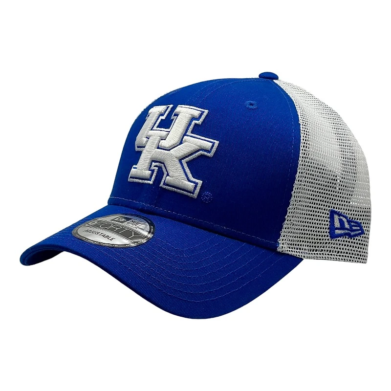 Kentucky Wildcats Royal Blue White Mesh Back New Era 9FORTY Snapback Hat