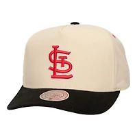 St. Louis Cardinals Cream Pro Pinch Fit Mitchell & Ness Snapback Hat