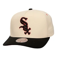 Chicago White Sox Cream Pro Pinch Fit Mitchell & Ness Snapback Hat