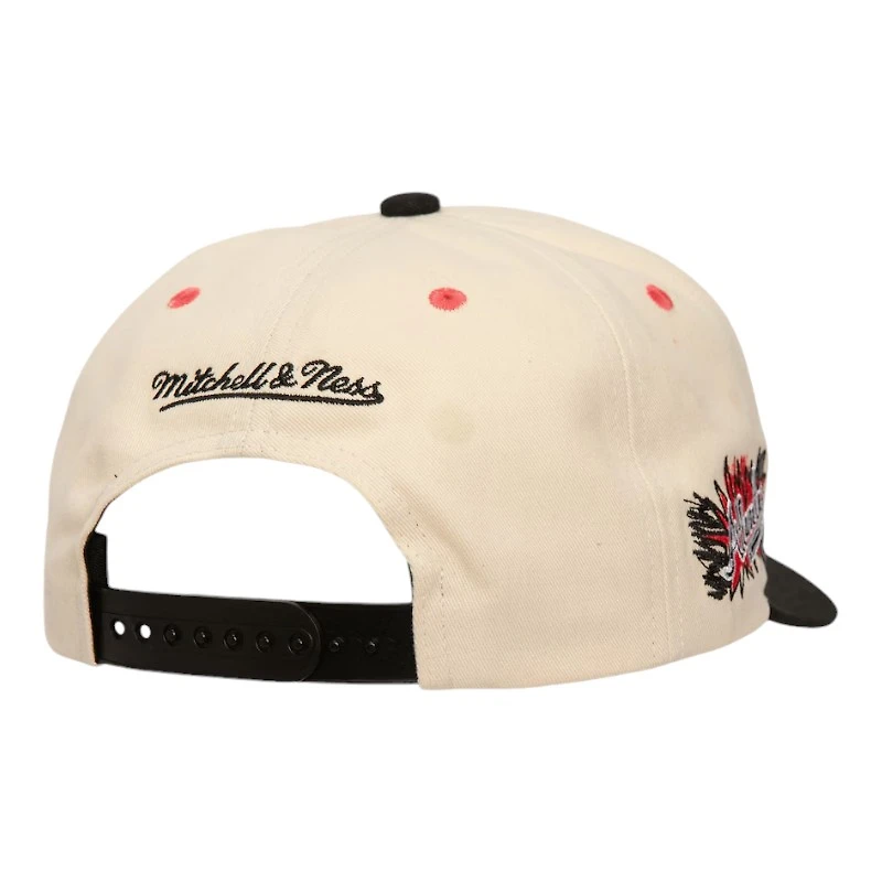 Atlanta Braves Cream Pro Pinch Fit Mitchell & Ness Snapback Hat