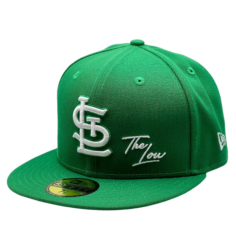 St. Louis Cardinals Green and White The Lou Gray UV New Era 59FIFTY Fitted Hat