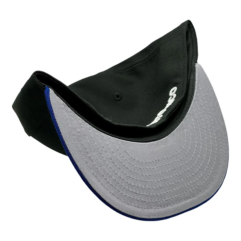 Puerto Rico Black and Royal Blue Flag Patch Gray UV New Era 59FIFTY Fitted Hat