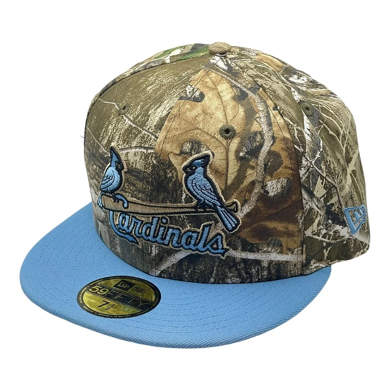 St. Louis Cardinals Realtree and Light Blue Black UV New Era 59FIFTY Fitted Hat