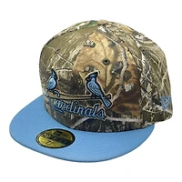 St. Louis Cardinals Realtree and Light Blue Black UV New Era 59FIFTY Fitted Hat