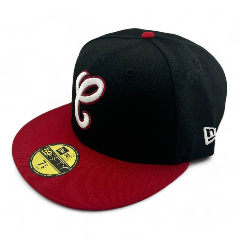 Chicago White Sox Black and Red Two Tone 75 Years Patch Gray UV New Era 59FIFTY Fitted Hat