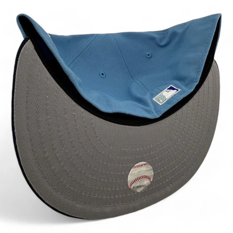 Chicago Cubs Light Blue and Navy 1990 All Star Game Patch Gray UV New Era 59FIFTY Fitted Hat