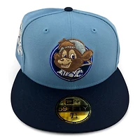 Chicago Cubs Light Blue and Navy 1990 All Star Game Patch Gray UV New Era 59FIFTY Fitted Hat