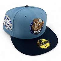 Chicago Cubs Light Blue and Navy 1990 All Star Game Patch Gray UV New Era 59FIFTY Fitted Hat
