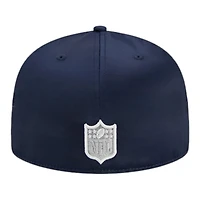 Dallas Cowboys Navy Satin Circle Patch Gray UV New Era 59FIFTY Fitted Hat