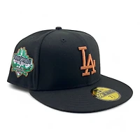 Los Angeles Dodgers Black Copper "Mayan" 40th Anniversary Patch Gray UV New Era 59FIFTY Fitted Hat