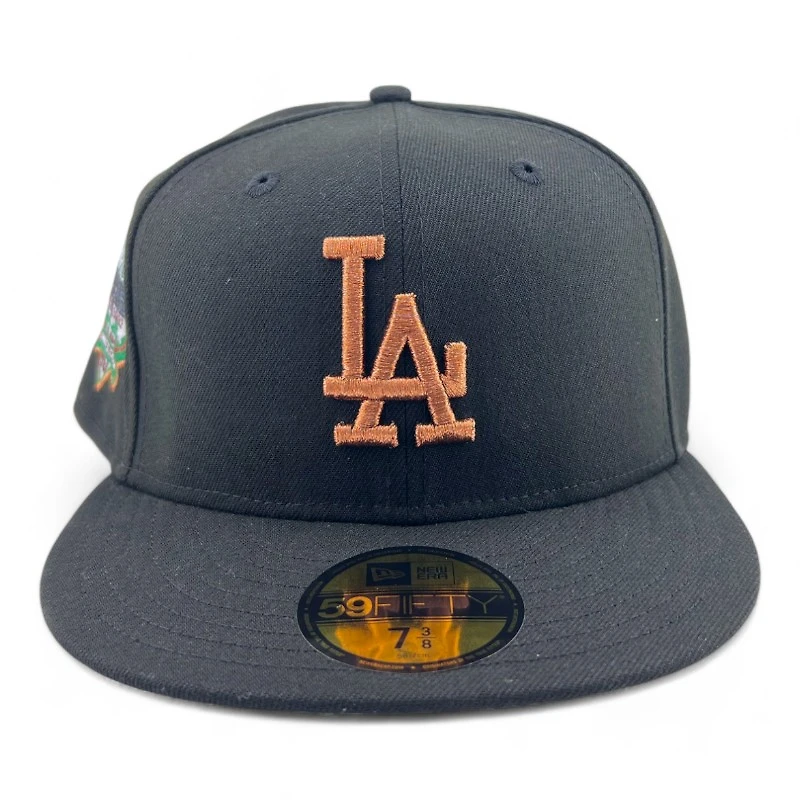 Los Angeles Dodgers Black Copper "Mayan" 40th Anniversary Patch Gray UV New Era 59FIFTY Fitted Hat