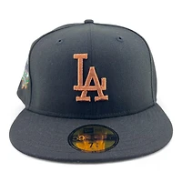 Los Angeles Dodgers Black Copper "Mayan" 40th Anniversary Patch Gray UV New Era 59FIFTY Fitted Hat