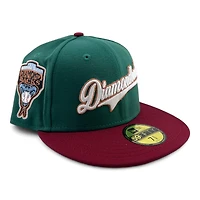 Arizona Diamondbacks Green and Red Script "Coconino" 1998 Inaugural Patch Icy Blue UV New Era 59FIFTY Fitted Hat