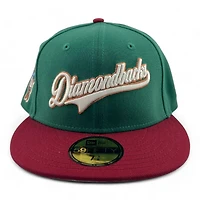 Arizona Diamondbacks Green and Red Script "Coconino" 1998 Inaugural Patch Icy Blue UV New Era 59FIFTY Fitted Hat