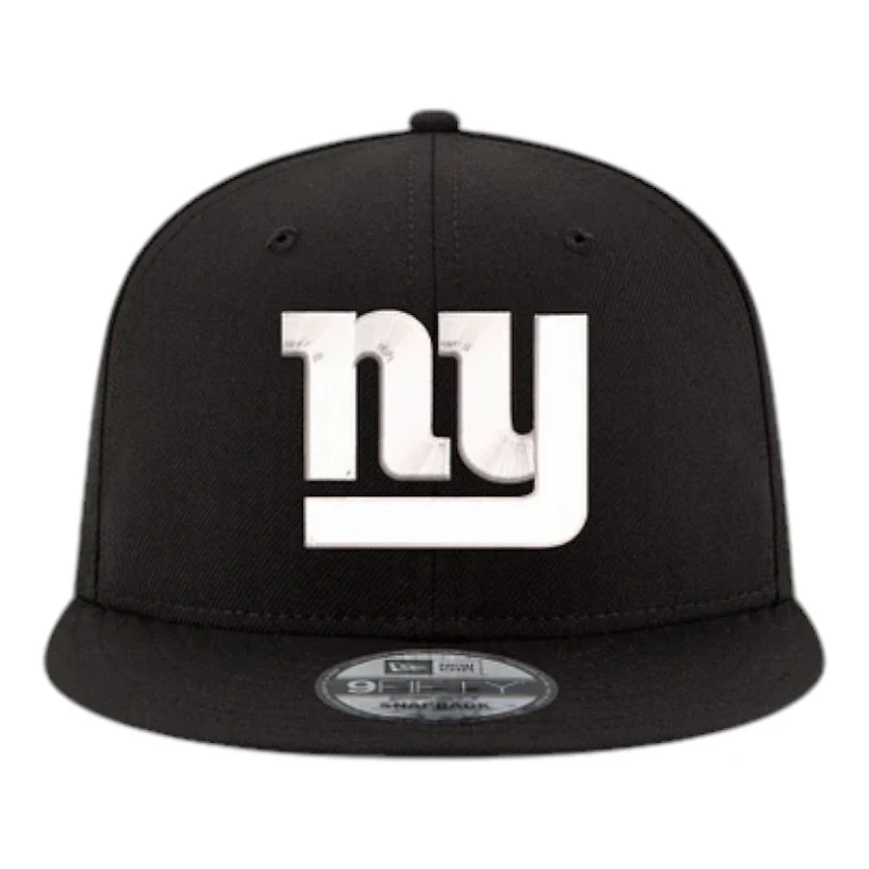 Youth New York Giants Black and White Basic New Era 9FIFTY Snapback Hat