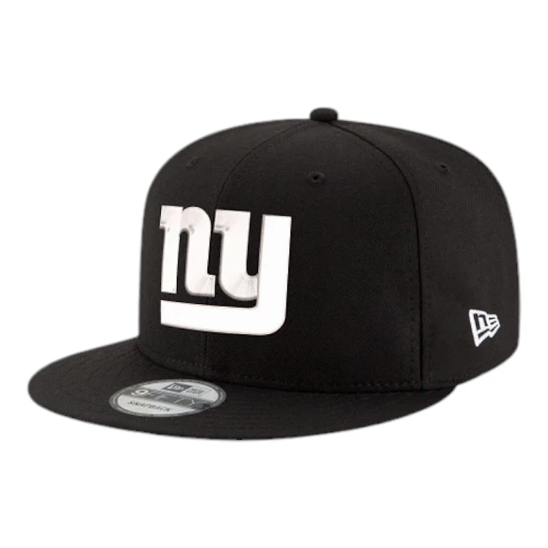 Youth New York Giants Black and White Basic New Era 9FIFTY Snapback Hat