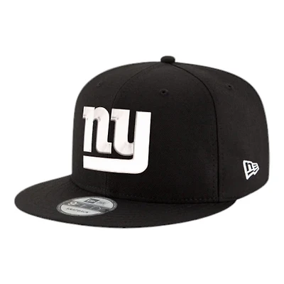 Youth New York Giants Black and White Basic New Era 9FIFTY Snapback Hat