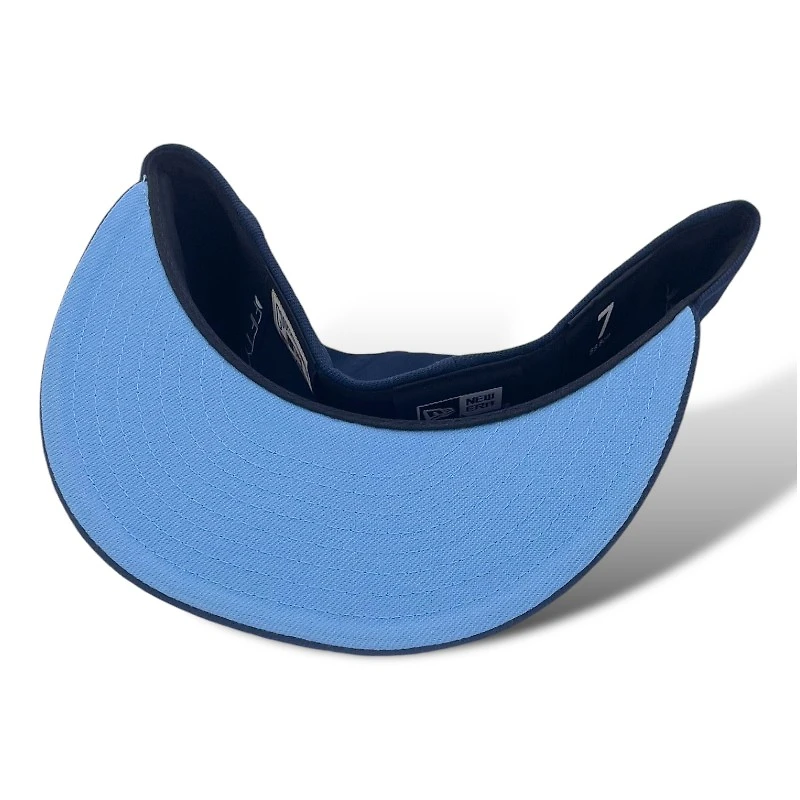 Chicago White Sox Navy and Light Blue Script 95 Years Patch Icy UV New Era 59FIFTY Fitted Hat