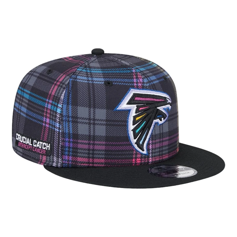 Atlanta Falcons 2024 NFL Crucial Catch Plaid New Era 9FIFTY Snapback Hat