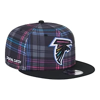 Atlanta Falcons 2024 NFL Crucial Catch Plaid New Era 9FIFTY Snapback Hat