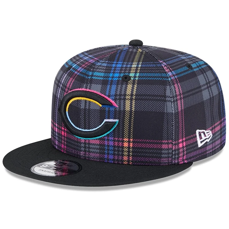 Chicago Bears 2024 NFL Crucial Catch Plaid New Era 9FIFTY Snapback Hat